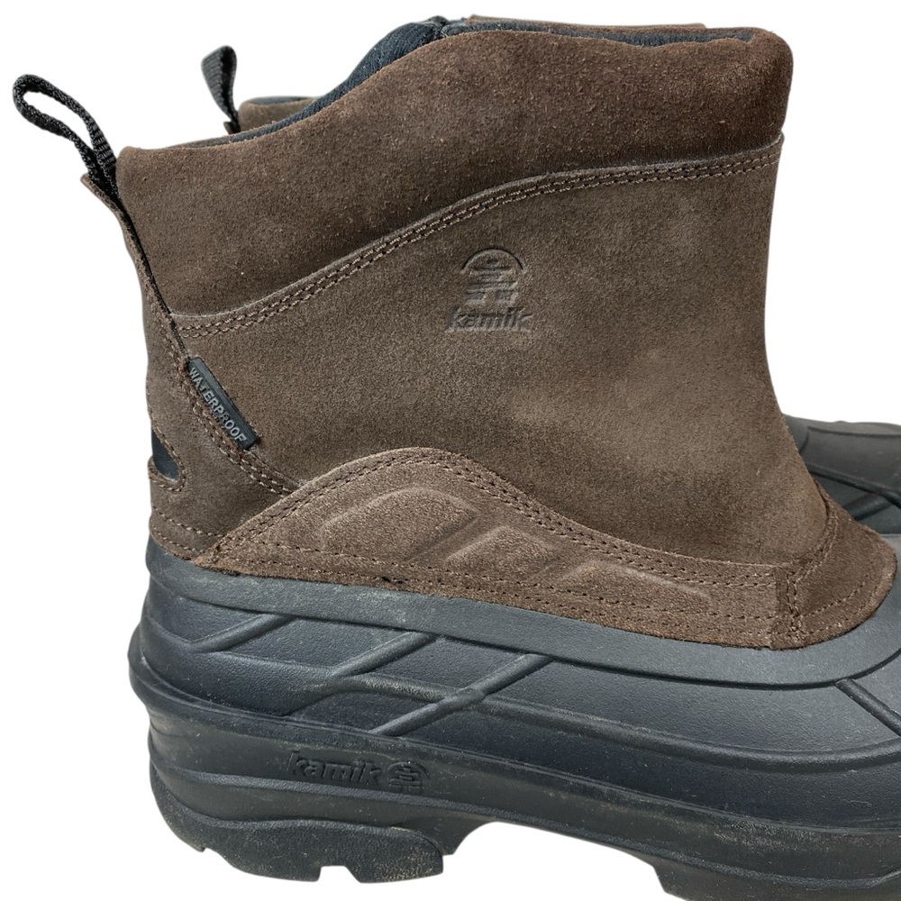 Kamik Men's Champlain 3 Winter Boots  HEAT-MX  -40 F  Pull On  Side Zippers  12W - Picture 4 of 15